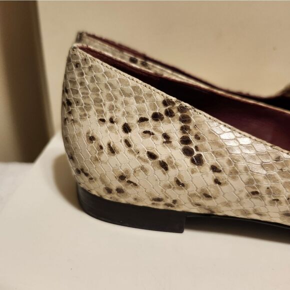 Marc by Marc Jacobs Snake Print Leather Mary Jane Pointy Flats Sz.8/38 Ret.$379 - Picture 4 of 8